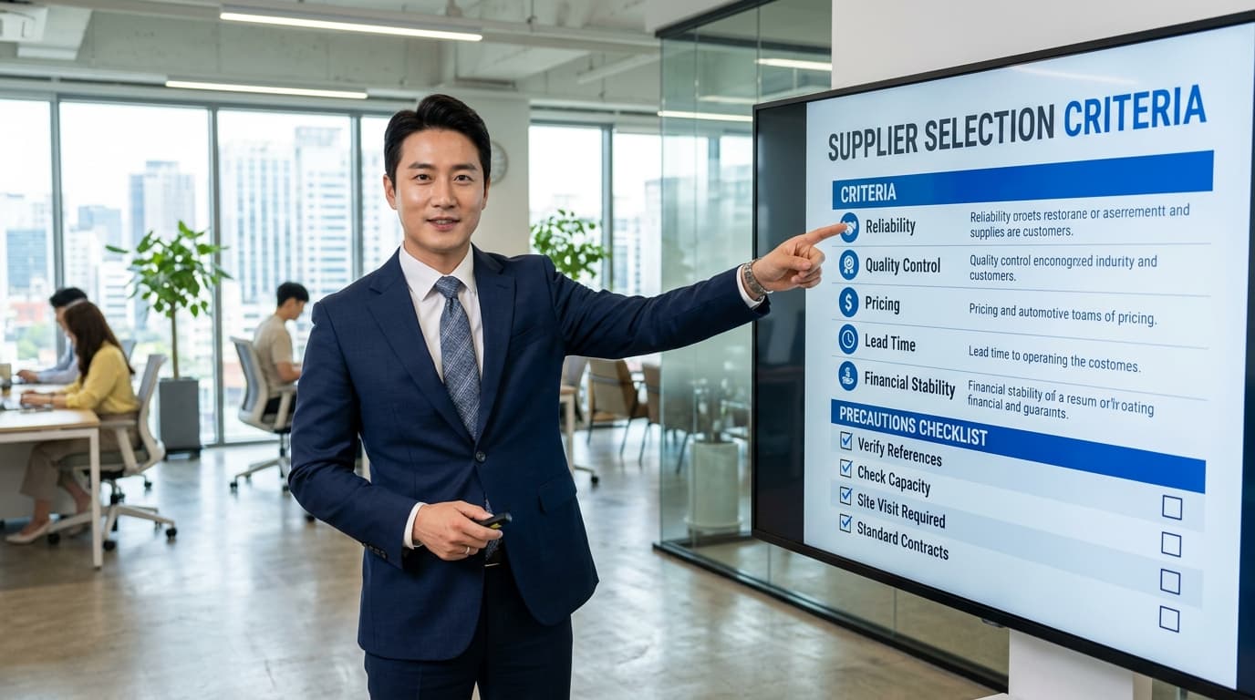 성공적인 비즈니스의 시작: 핵심 공급업체 선정 기준 및 주의사항 가이드